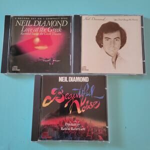 Neil Diamond CD Lot (3) | Beautiful Noise, Greek Theatre, Bring Me Flowers | VG+